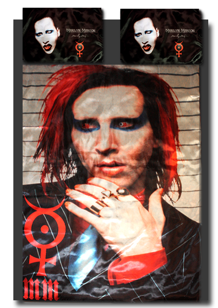 Постельное белье Marilyn Manson - фото 1 - rockbunker.ru