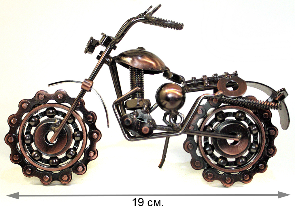 Сувенирная модель Мотоцикл ручной работы МРС022 - фото 3 - rockbunker.ru