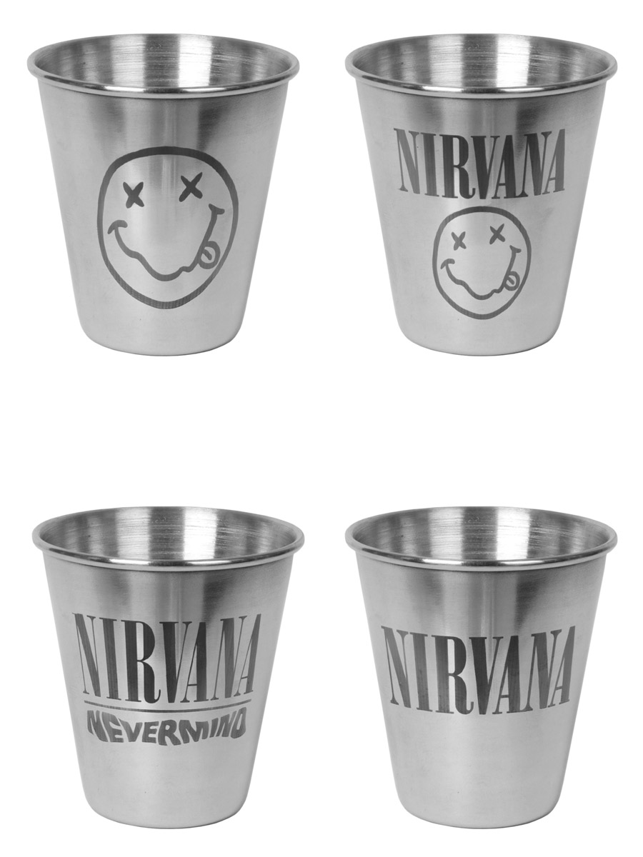 Набор стаканов походный RockMerch Nirvana - фото 6 - rockbunker.ru