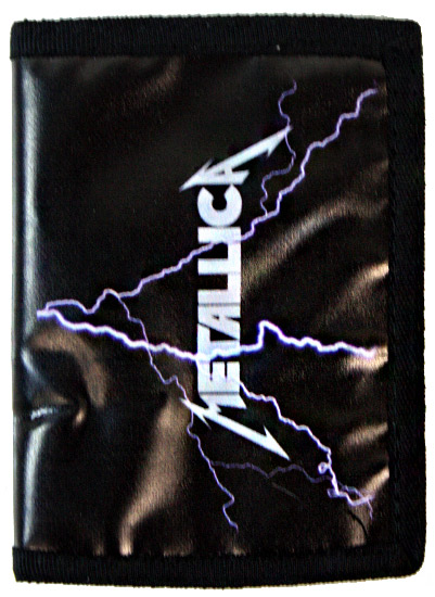 Кошелек Metallica из кожзаменителя - фото 1 - rockbunker.ru
