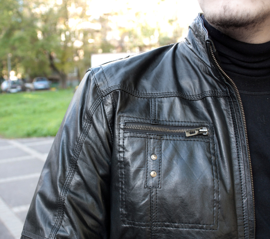 Куртка кожаная Leather Inn - фото 5 - rockbunker.ru