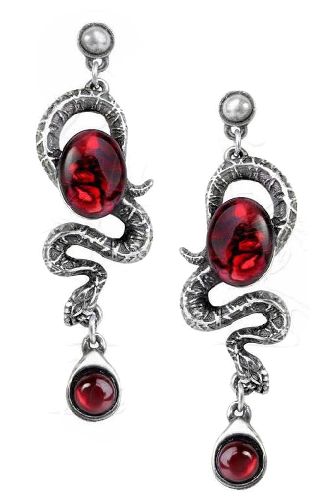 Серьги Alchemy Gothic E336 Serpents Eye - фото 1 - rockbunker.ru