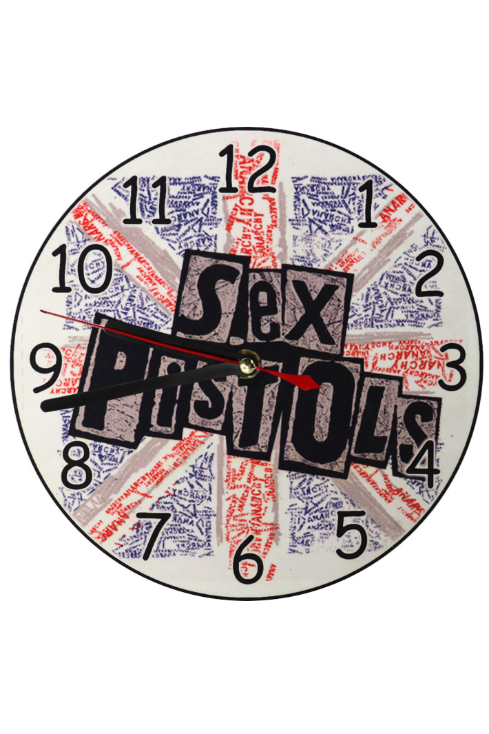 Часы настенные Sex Pistols - фото 1 - rockbunker.ru