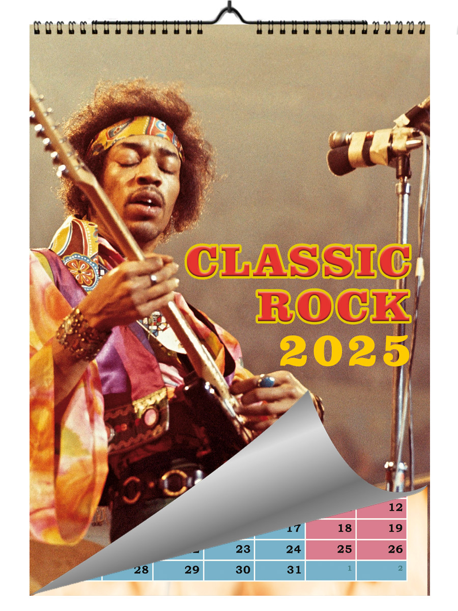 Календарь RockMerch Classic Rock 2025 - фото 1 - rockbunker.ru