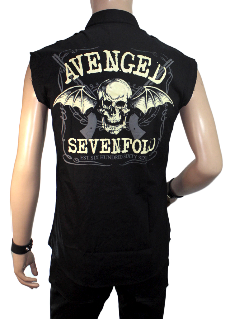 Рубашка Avenged Sevenfold без рукавов - фото 2 - rockbunker.ru