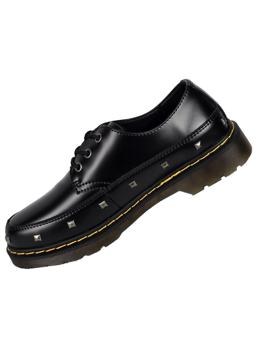 Ботинки Dr.Martens 1461 Stud Ll Black - фото 3 - rockbunker.ru