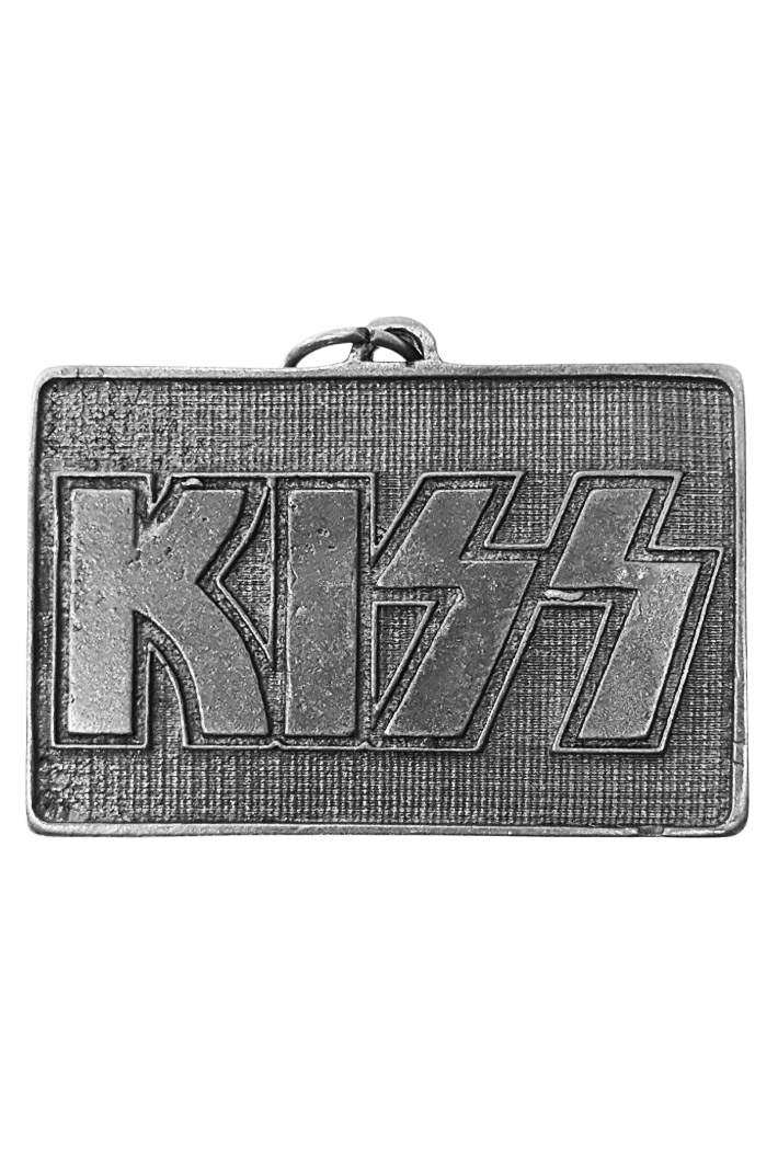 Кулон Kiss серый - фото 1 - rockbunker.ru