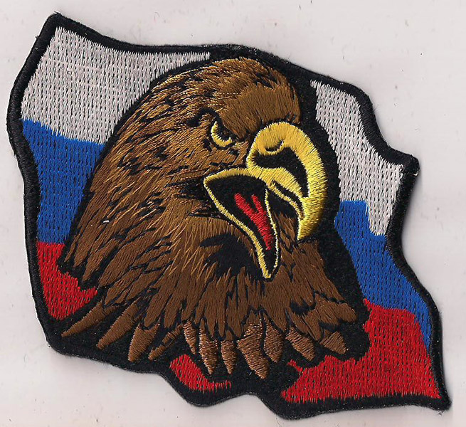 Термонашивка Флаг России с орлом - фото 1 - rockbunker.ru
