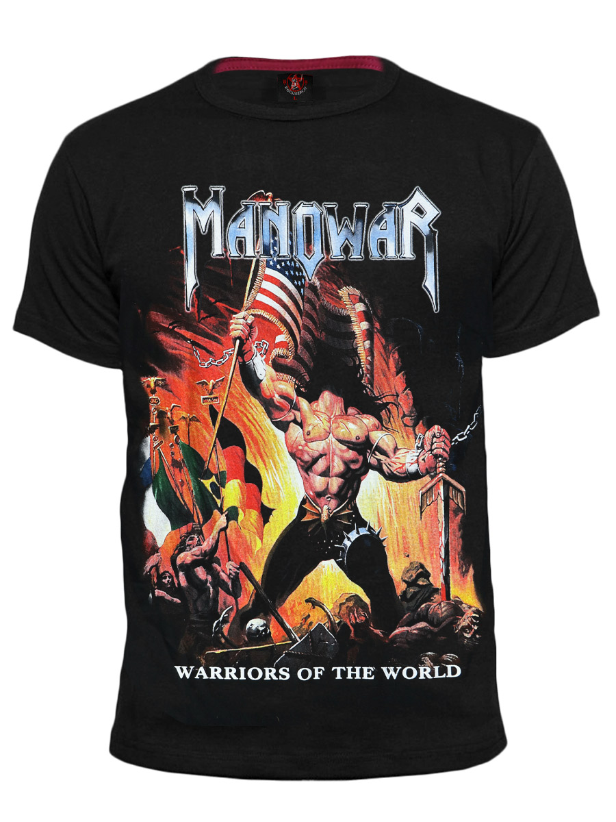 Футболка RockMerch Manowar - фото 1 - rockbunker.ru