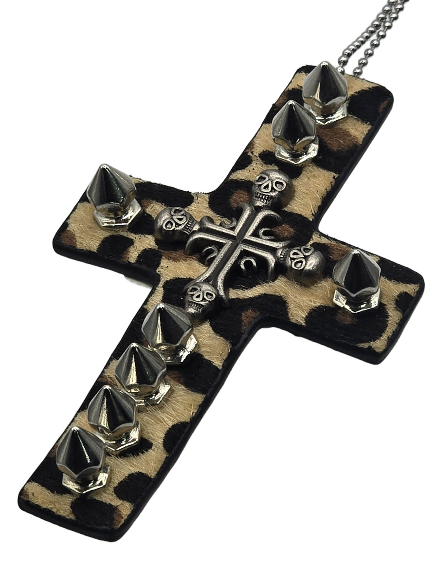 Подвеска Кресты с Черепами бежевый - фото 1 - rockbunker.ru