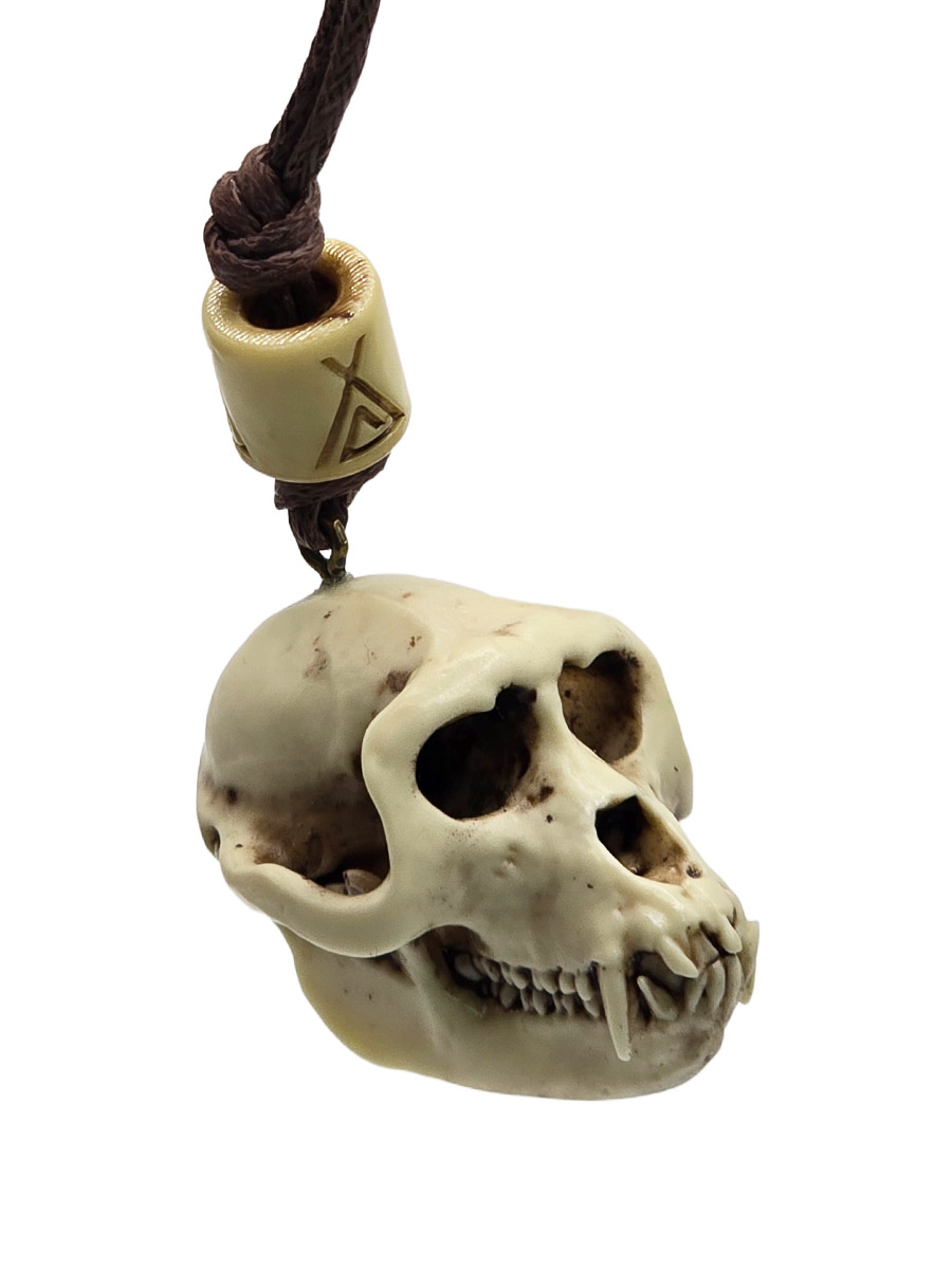 Кулон Череп Макаки - фото 1 - rockbunker.ru