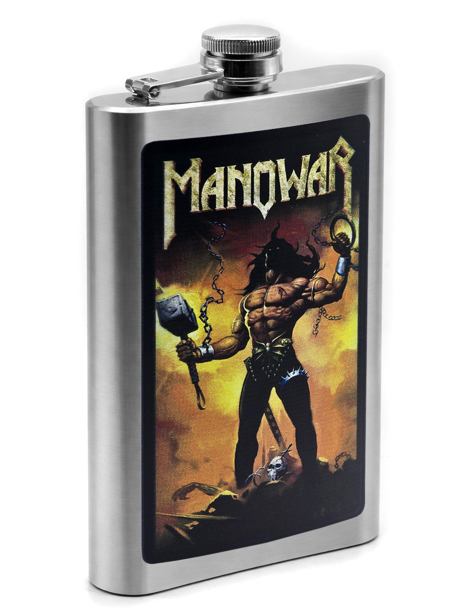 Фляга RockMerch Manowar - фото 1 - rockbunker.ru