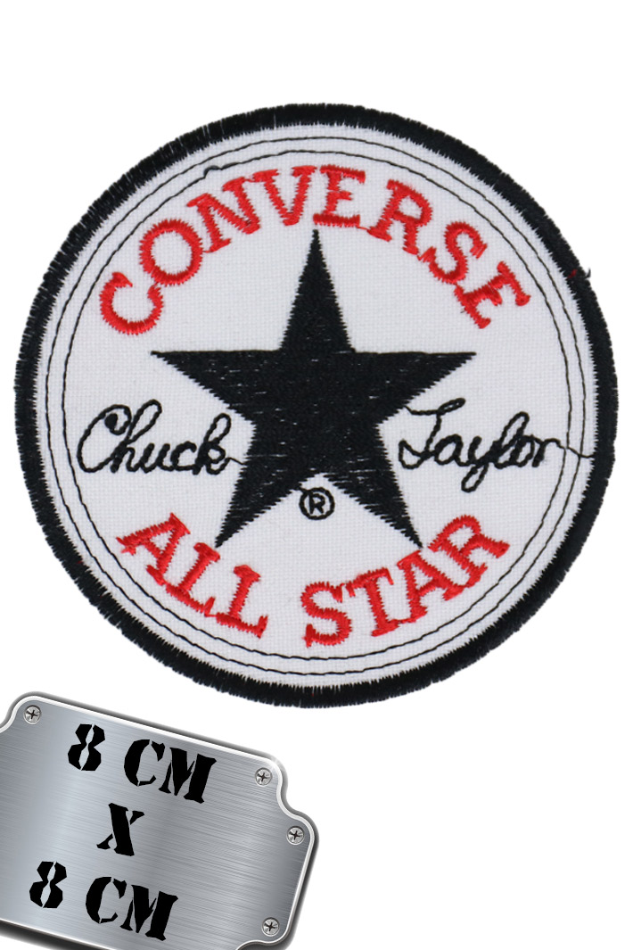 Нашивка Converse All Star красная - фото 1 - rockbunker.ru