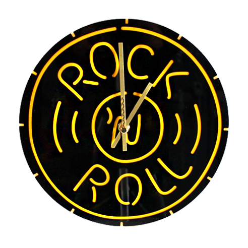 Часы настенные Rock N Roll красные - фото 9 - rockbunker.ru