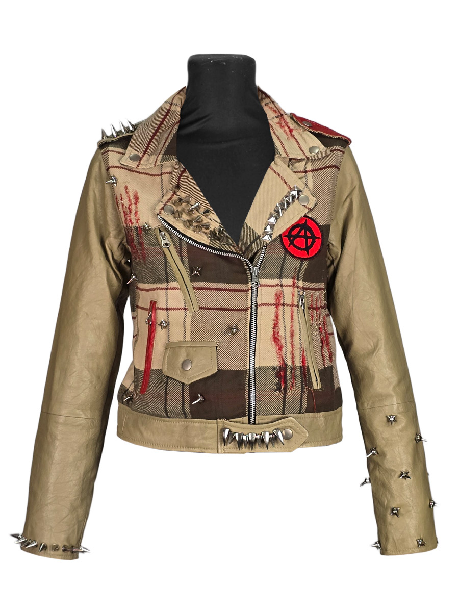 Куртка клетчатая кастомная Blood - фото 1 - rockbunker.ru