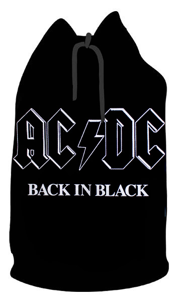 Торба AC DC Back in Black текстильная - фото 1 - rockbunker.ru