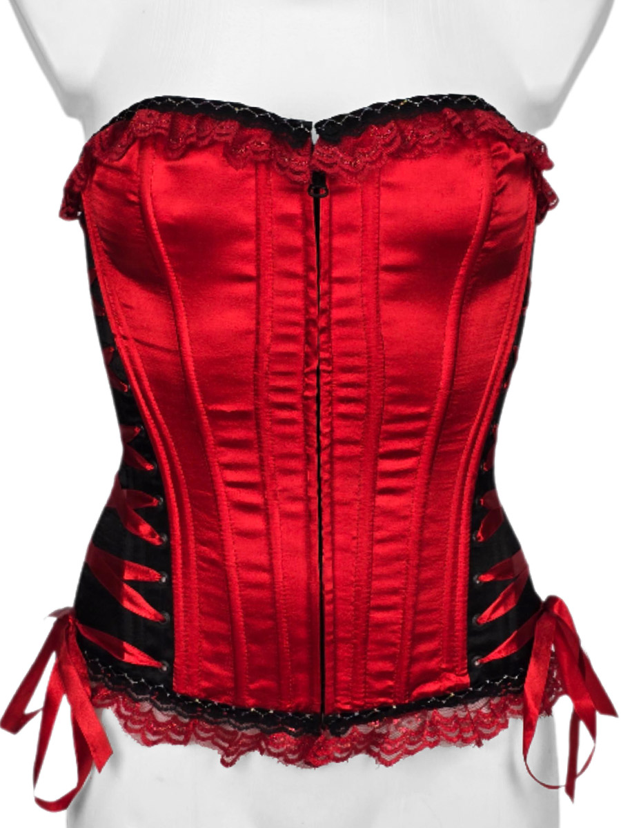 Корсет Сиреневый с кружевами - фото 1 - rockbunker.ru