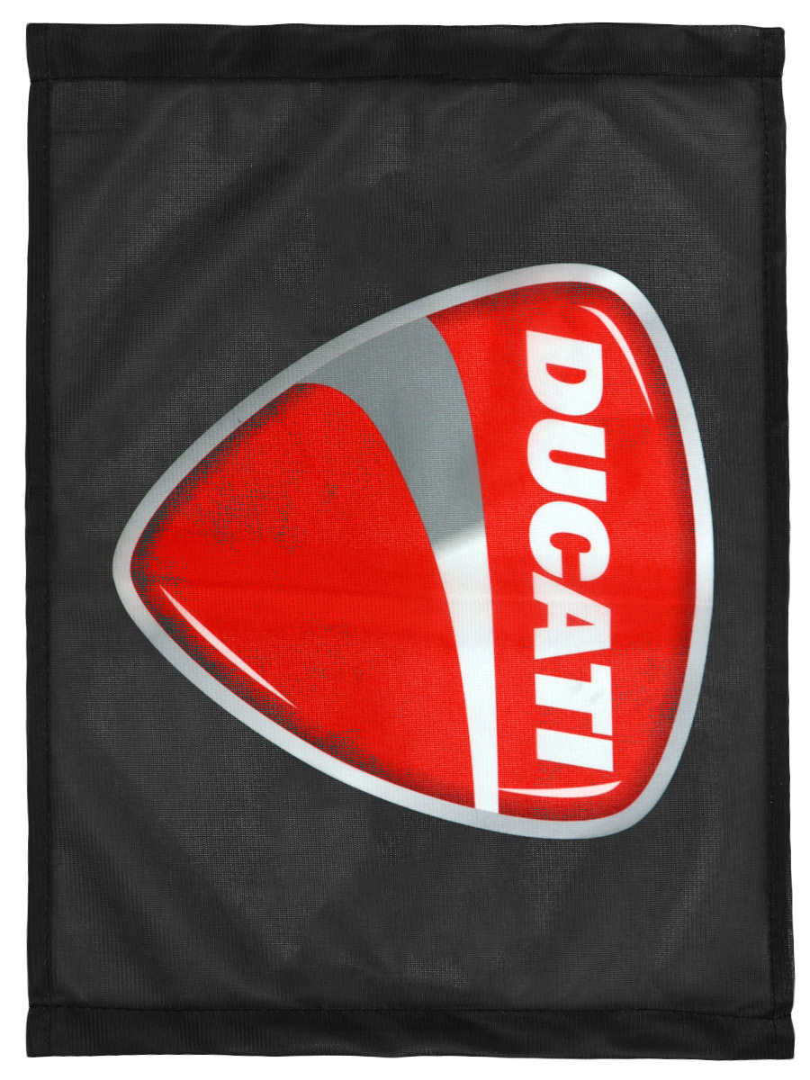 Флаг автомобильный Ducati - фото 1 - rockbunker.ru