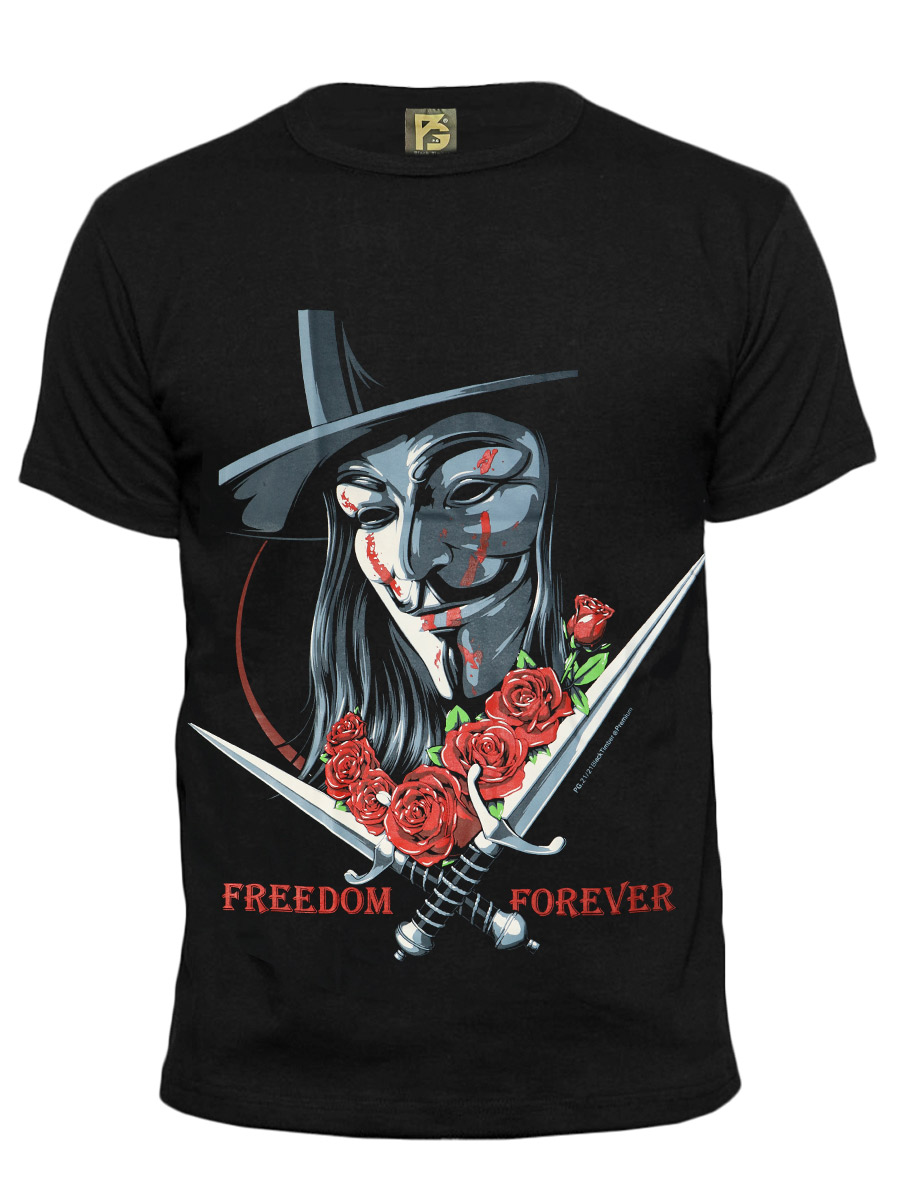 Футболка Black Timber Guy Fawkes - фото 1 - rockbunker.ru