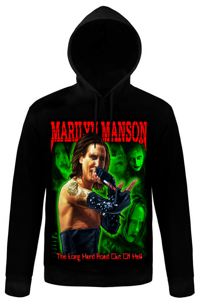 Балахон Marilyn Manson The Long Hard Road Out Of Hell - фото 1 - rockbunker.ru