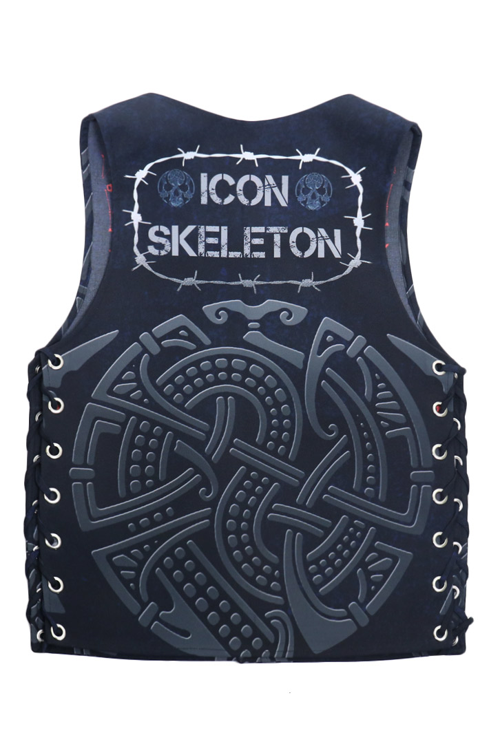Жилет текстильный Full Print Icon Skeleton - фото 2 - rockbunker.ru
