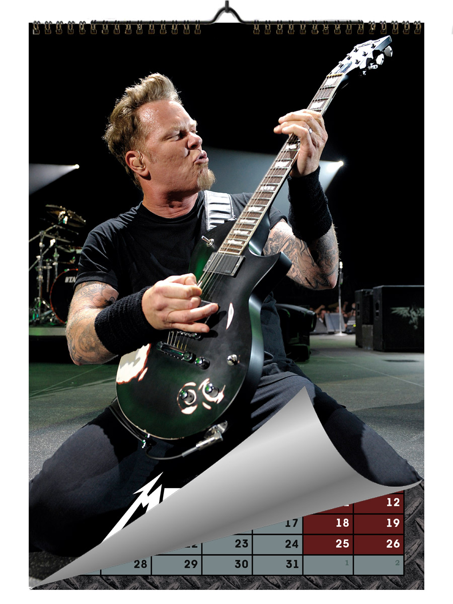 Календарь RockMerch Metallica 2025 - фото 1 - rockbunker.ru