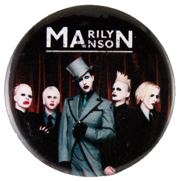 Значок RockMerch Marilyn Manson - фото 1 - rockbunker.ru