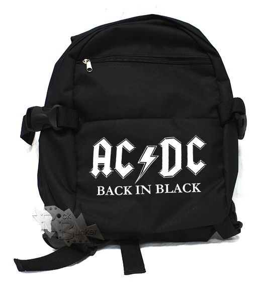Рюкзак AC DC Back in black - фото 1 - rockbunker.ru