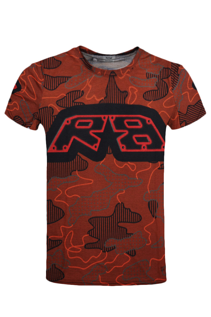 Футболка Full Print RockBunker Camo Orange - фото 1 - rockbunker.ru