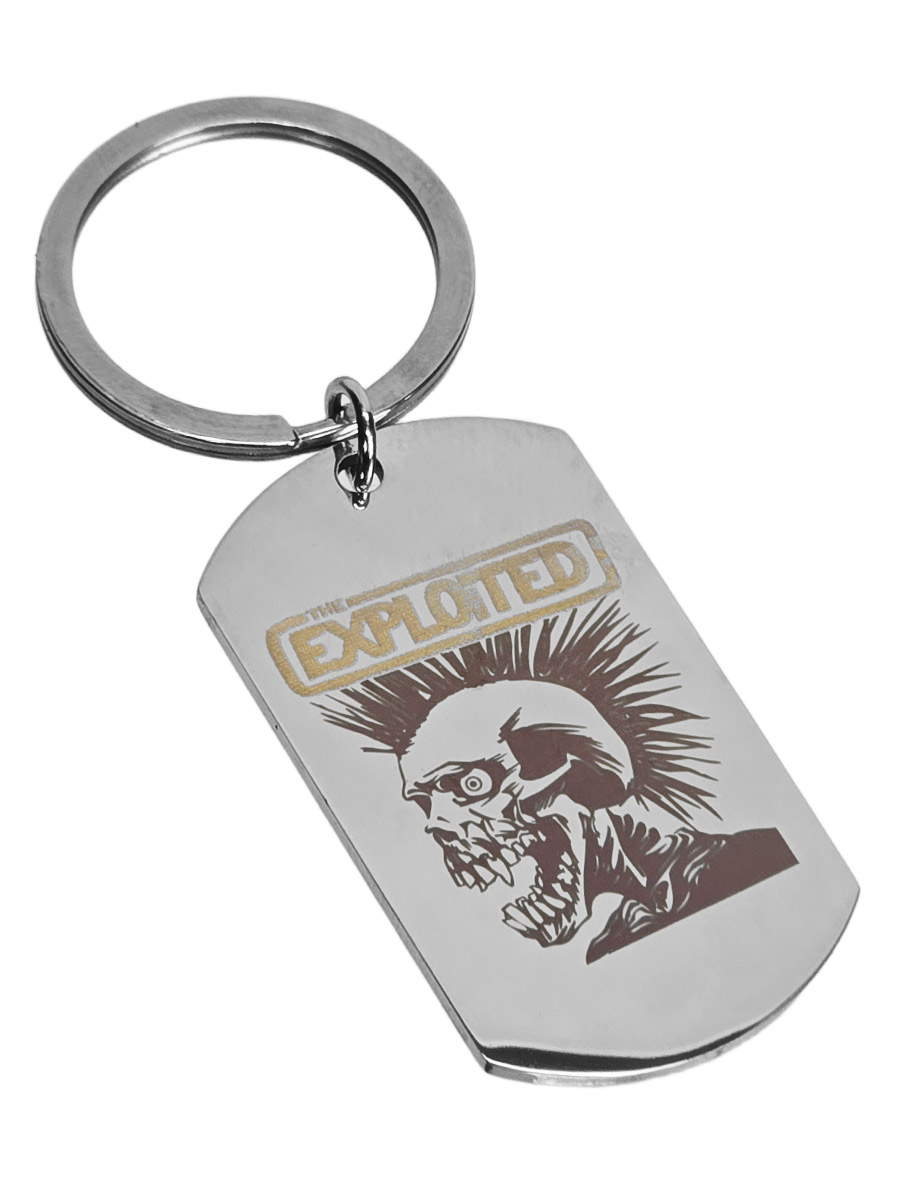Брелок-жетон RockMerch с гравировкой Exploited - фото 1 - rockbunker.ru