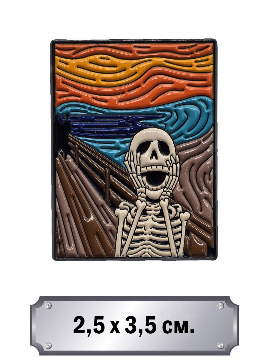 Значок Крик Скелета - фото 1 - rockbunker.ru