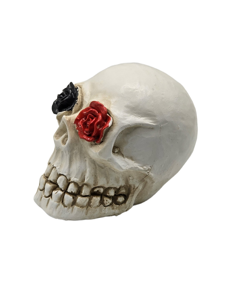 Светильник-ночник Череп Две розы - фото 2 - rockbunker.ru