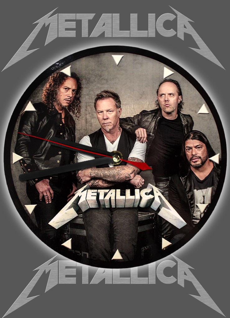 Часы настенные RockMerch Metallica - фото 1 - rockbunker.ru