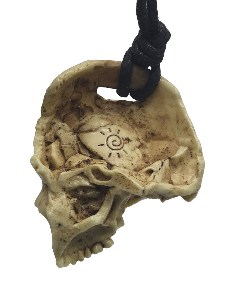 Кулон Череп сломанный - фото 2 - rockbunker.ru