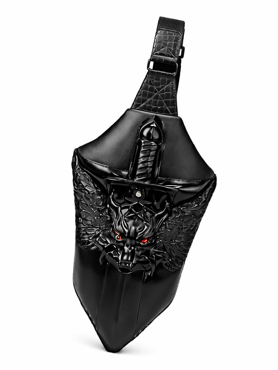 Рюкзак 3D  Goth Warwolf черный - фото 1 - rockbunker.ru