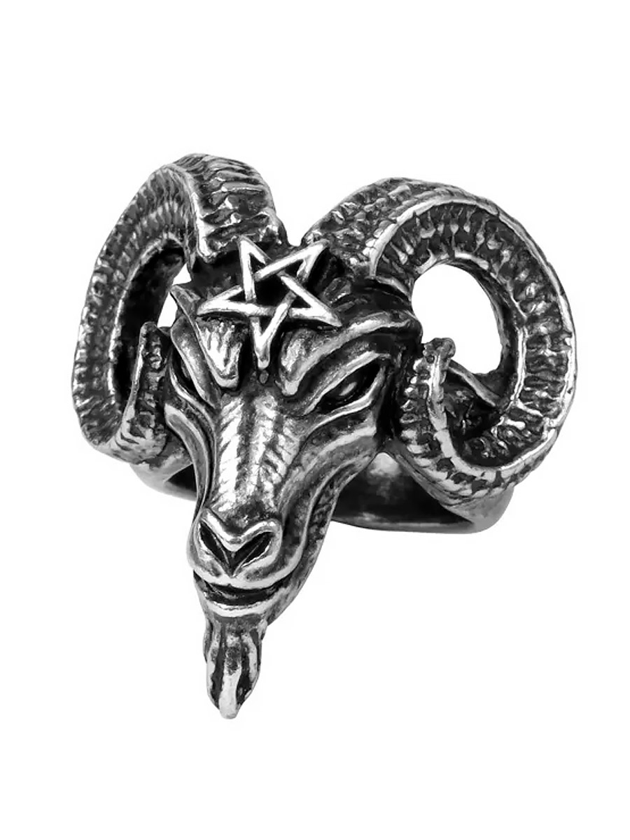 Кольцо Alchemy Gothic R239 Baphomet - фото 1 - rockbunker.ru