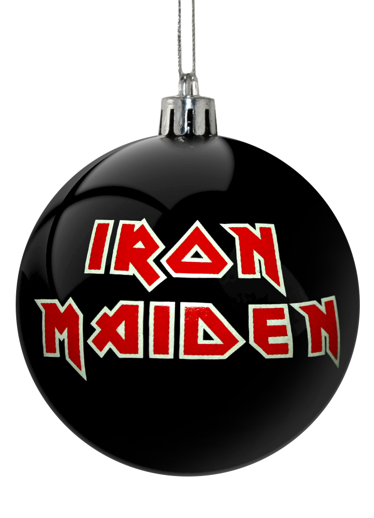 Елочный шар RockMerch Iron Maiden - фото 1 - rockbunker.ru