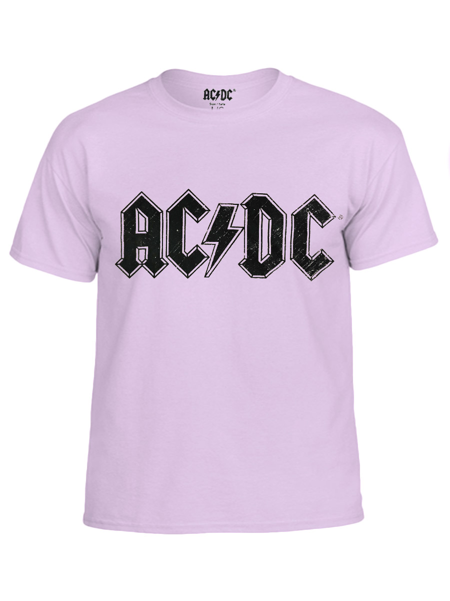 Футболка AC DC розовая - фото 1 - rockbunker.ru