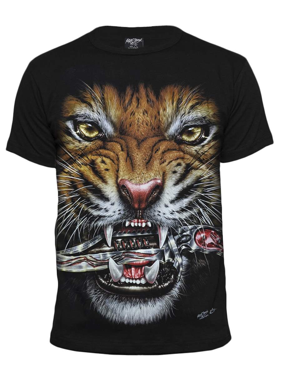 Футболка Rock Chang Тигр С Лезвием - фото 1 - rockbunker.ru