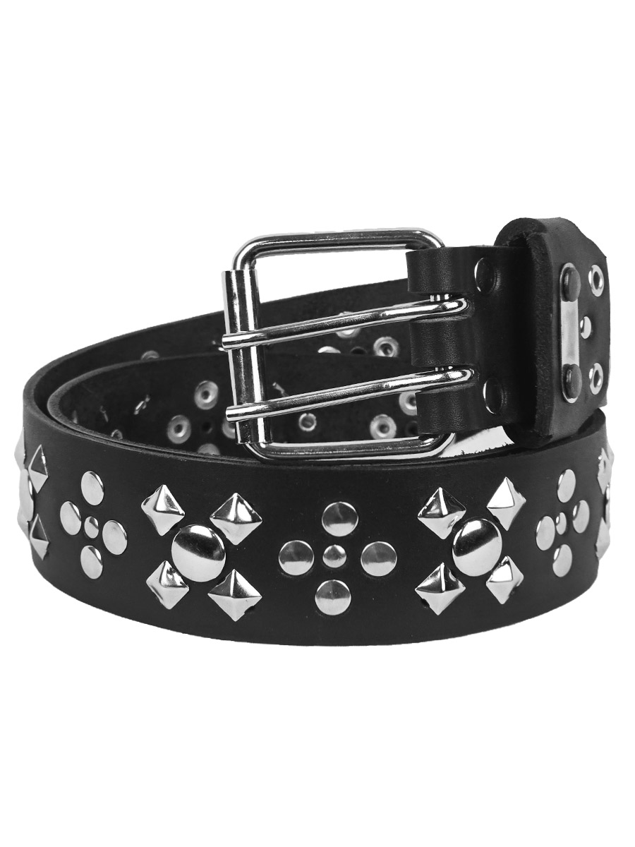 Ремнь кожаный Rebel State Орнамент - фото 1 - rockbunker.ru