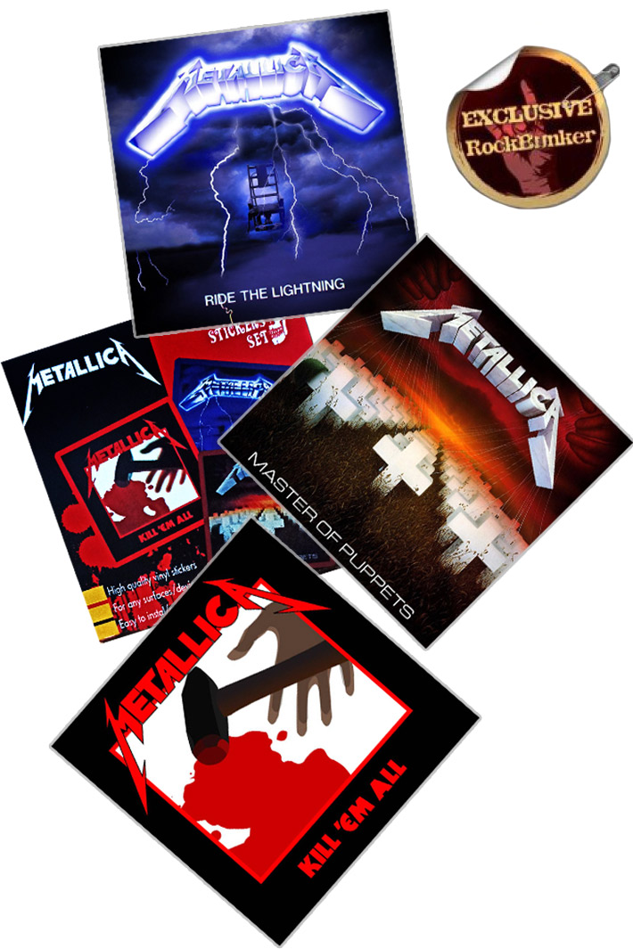 Набор стикеров RockMerch Metallica - фото 1 - rockbunker.ru