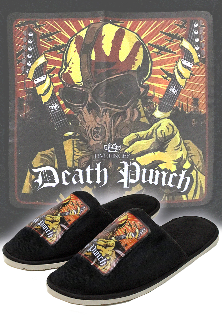 Тапочки Five Finger Death Punch - фото 1 - rockbunker.ru
