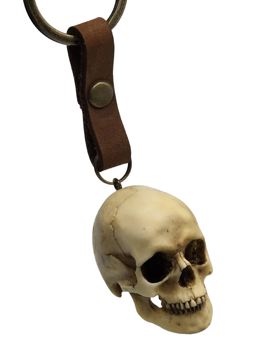 Брелок Череп Человека - фото 1 - rockbunker.ru