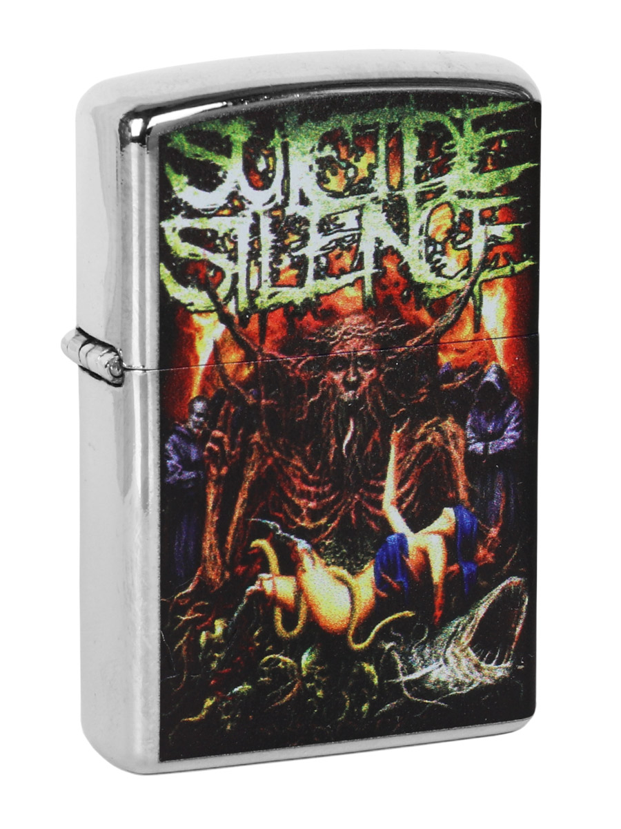 Зажигалка RockMerch с принтом Suicide Silence - фото 1 - rockbunker.ru