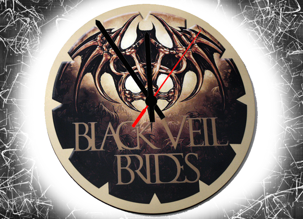Часы настенные RockMerch Black Veil Brides - фото 1 - rockbunker.ru