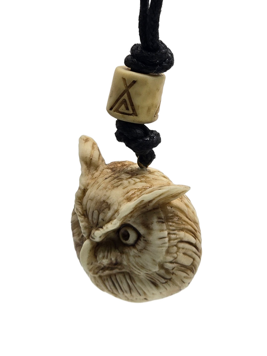 Кулон Голова Филина - фото 2 - rockbunker.ru