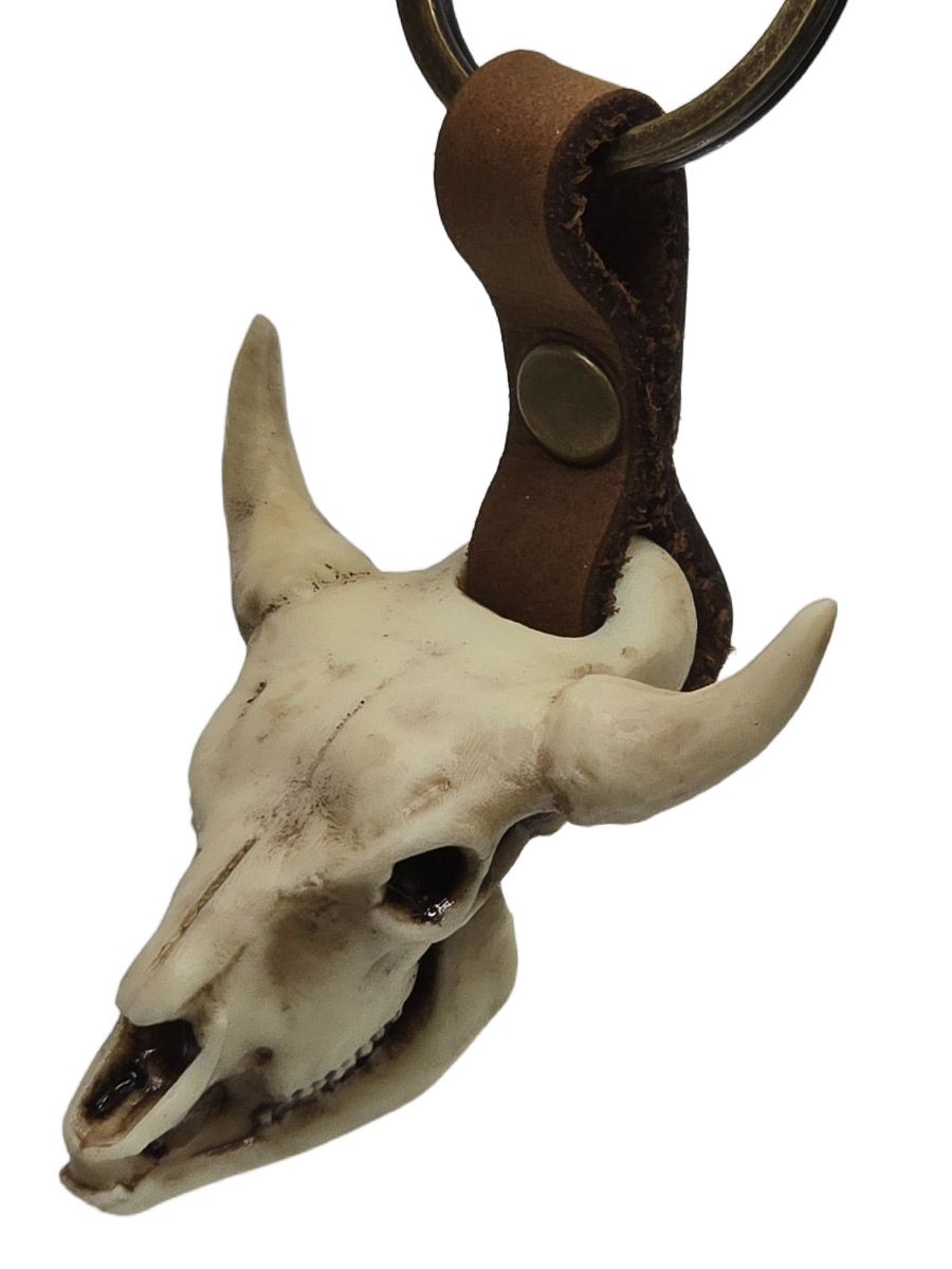 Брелок Череп Бизона - фото 2 - rockbunker.ru