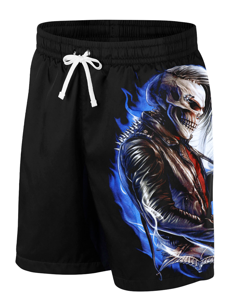 Шорты Скелет гитарист - фото 1 - rockbunker.ru