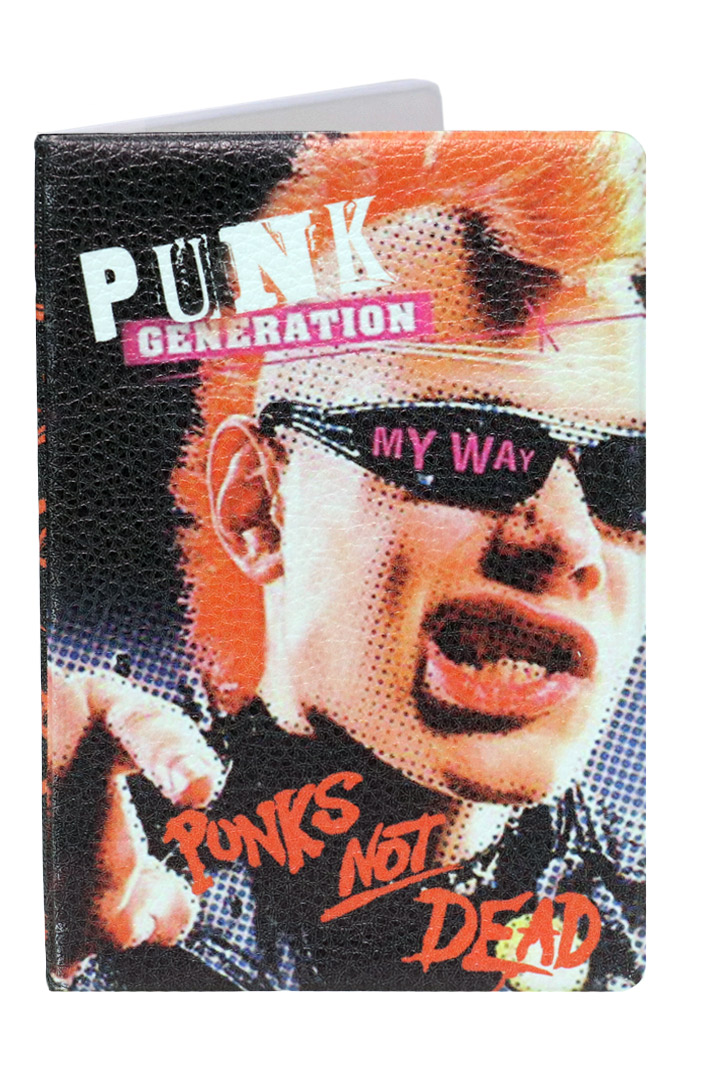 Обложка на паспорт RockMerch Punk Not Dead - фото 1 - rockbunker.ru