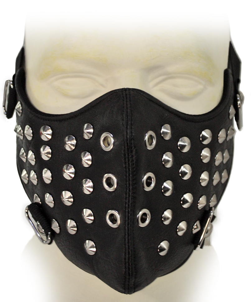 Rave маска с заклепками - фото 2 - rockbunker.ru